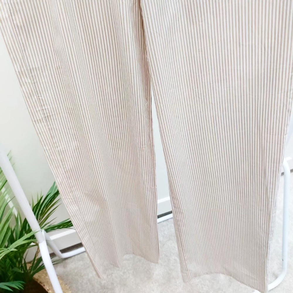 PrettyLittleThing pin striped wide leg trousers size 8 BNWT - Picture 4 of 9